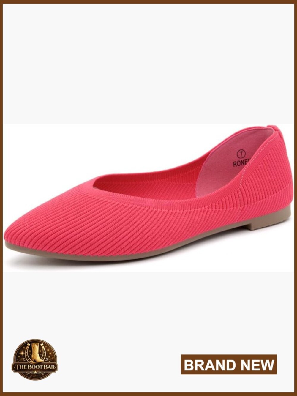 Pointed Toe Knit Ballet Flats Slip On Dressy Foldable Comfort Shoes